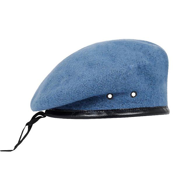 Uusi muoti villabaretti sotilaallinen cap ulkourheiluun, joka pitää lämpimänä sinisenä