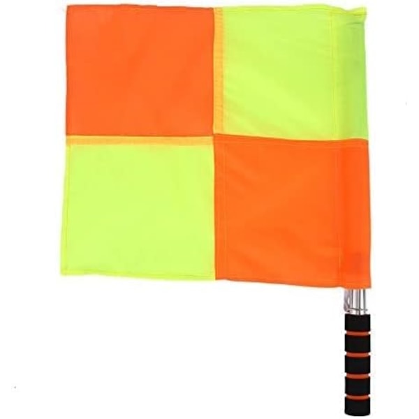 Fodbolddommerflag, Fodbolddommerflag, 2 stk. Dommerlinjedommerflag med opbevaringspose til sportskamp Fodboldfodbold Hockeytræning