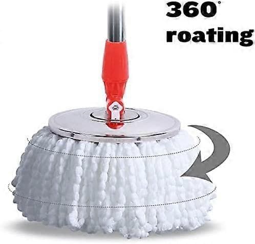 4-pakning 360 Spin Magic Moppehode, Moppehode Erstatning Mikrofiber Moppehode Refill for Standard Roterende Universal Spin Moppesystem Erstatningsmoppehoder