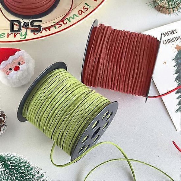 Velourreb 100 Yard Længde 3MM Bredde Velour Snor til DIY Håndværk Sko Snørebånd Smykkefremstilling Rem Halskæde Armbånd Flettet Reb camel