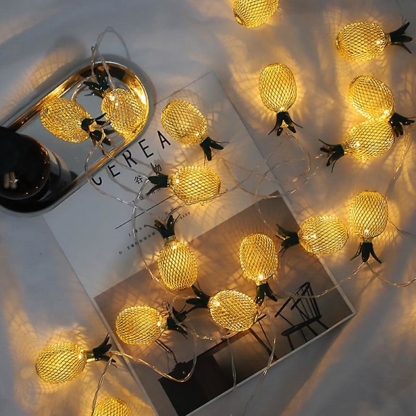 Led ananasformede lyskæder Batteridrevne Fairy Lights