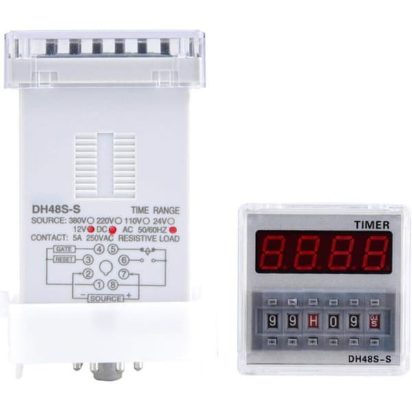 DH48S-S digital display cykeltid AC/DC24V relä