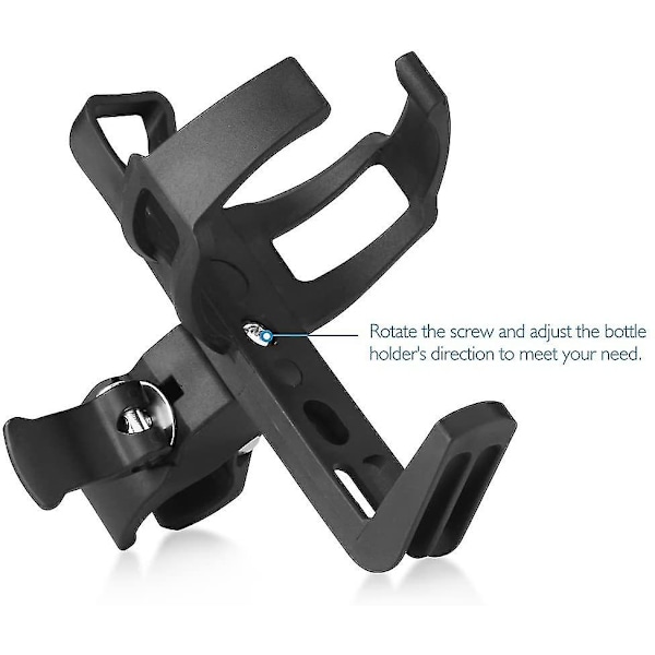 Sykkel vannflaskeholder uten skruer, universell sykkelkoppholder, 360 graders roterende sykkel vannflaskebur, vannflaskeholder for sykkel barnevogn gåstol