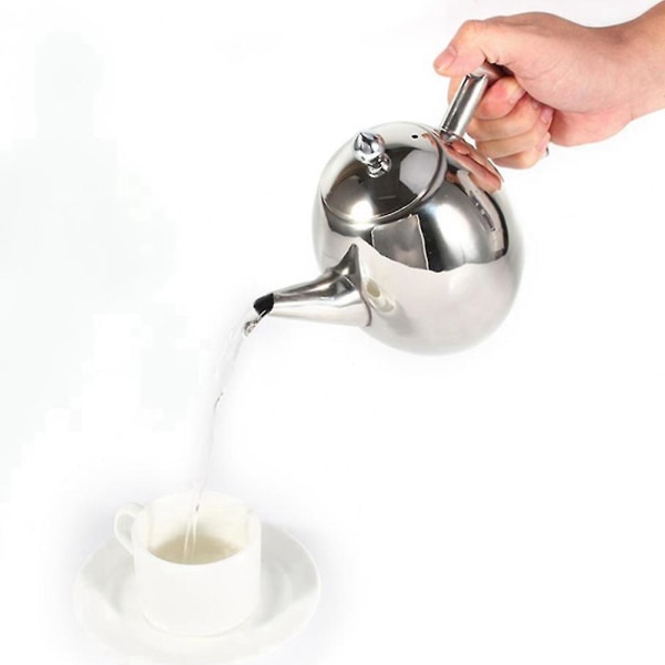 2L rustfrit tekande i rustfrit stål med tefilter, tekandesæt med tekande