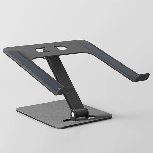 Laptop Stand Lap Desk, Ergonomisk Foldbart Computerstativ med Justerbar Højde Black