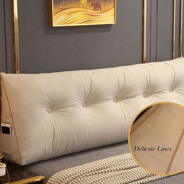 Kolmion muotoinen lukuselkänojan tyyny erkkeri-ikkunaan Tatami-sohva makuuhuoneeseen - Dark Gray - 60*50*20cm