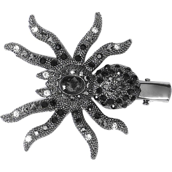 Hämähäkkihiusneula Rhinestone Alligator-klipsit Halloween goottilainen hiusneula Halloween hiusklipsit Hiukset Rhinestone otsatukka