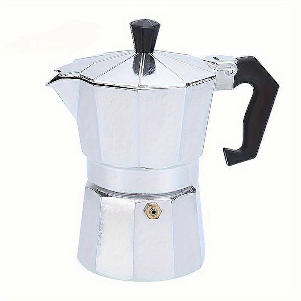 Klassisk Aluminium Moka Potte 1-Kops Bærbar Espressokande til Hjemmet & Udendørs Brug, Perfekt Gave til Kaffeelskere