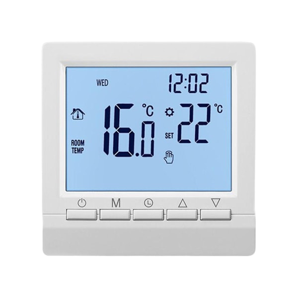 LCD Digital Romkontroller Termostat Romtermostat Fotgulvvarme Veggvarme Yyds