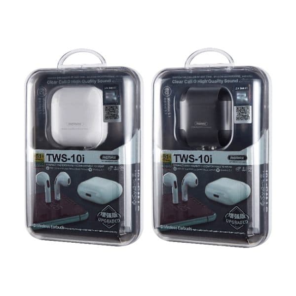 REMAX TWS-10i Förbättrad Version Bluetooth 5.0 True Wireless Stereo Musik Samtal Bluetooth Hörlurar Vit