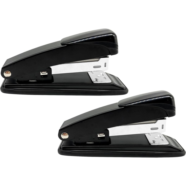 2 Pack Desktop Stapler 20 Sheet Portable Capacity Stapler Light Duty Basics Stapler Small Stapler Durable Metal Desktop Stapler for Home