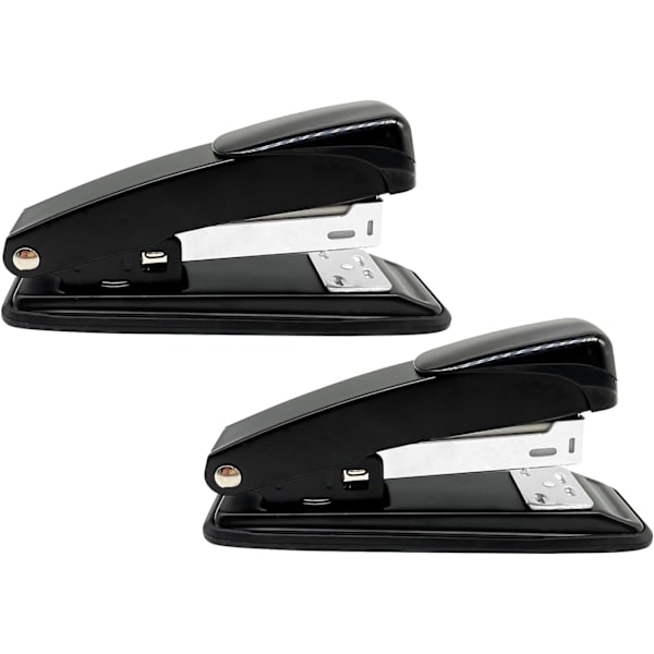2-pack skrivbordsstapler 20 ark bärbar kapacitet stapeler lätt stapel basstapler liten stapeler hållbar metall skrivbordsstapler för hemmet