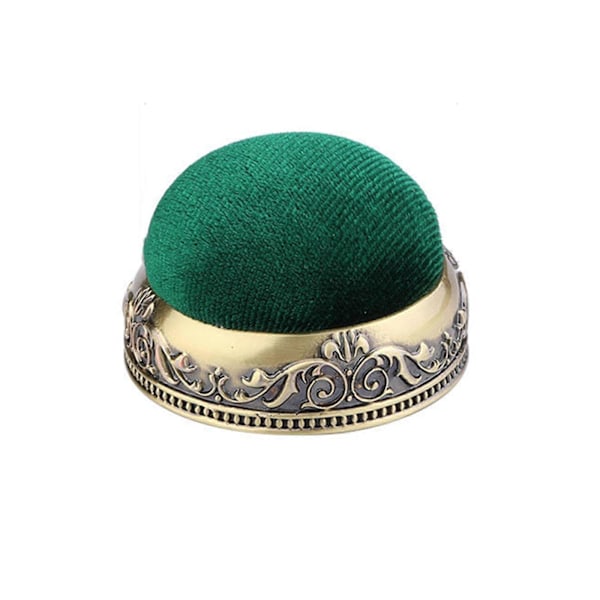 Söt bollformad nåldyna med metallbas DIY sömnad hantverksverktyg Style 2