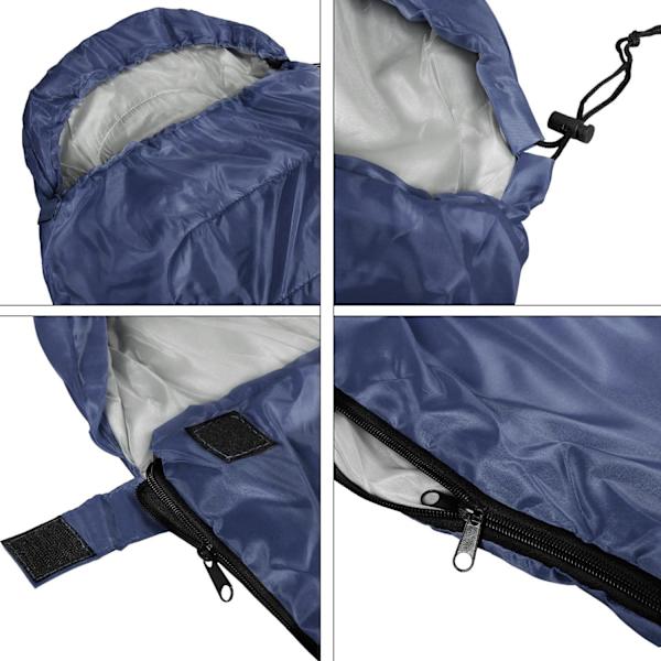1 st sovsäck för vuxna, enkel sovsäck för vuxna för 3 säsonger, lätt camping och vandring Navy Blue