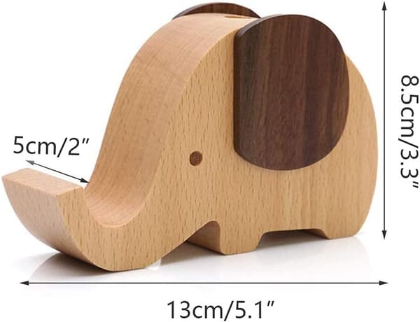 Træ Elefant Penneholder