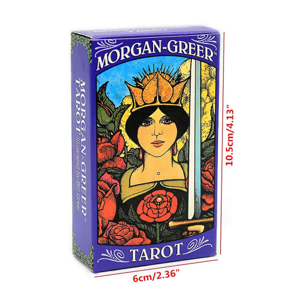 Tarotkort, för Morgan Greer Tarot Deck Divination Game Card, Family Party Favo