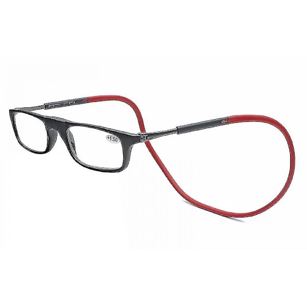 Lukulasit Korkealaatuiset Tr Magneettinen Absorptio Riippuva Kaula Funky Lukulasit Red 1.75 Magnification