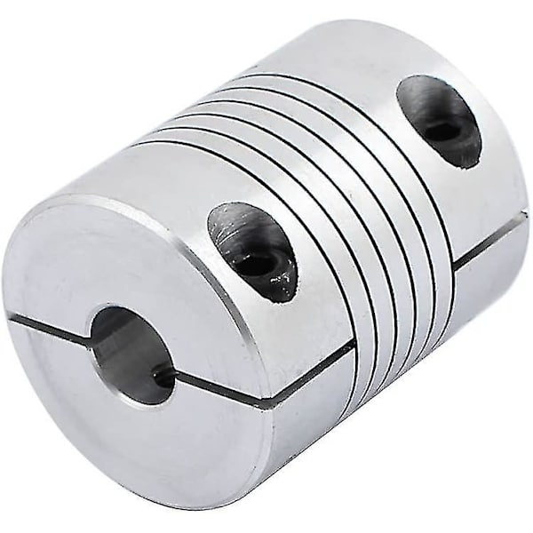 8mm til 10mm Akselkobling 19mm Længde 25mm Diameter Skridtmotorkobling Aluminiumlegering Sammenføjningsforbindelse Til 3d-printer Cnc-maskine Diy-koder