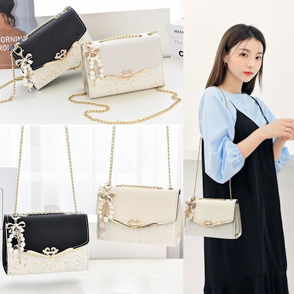 Små Crossbody-väskor för kvinnor, axelväska, söt sidoväska med kedjerem, presenter