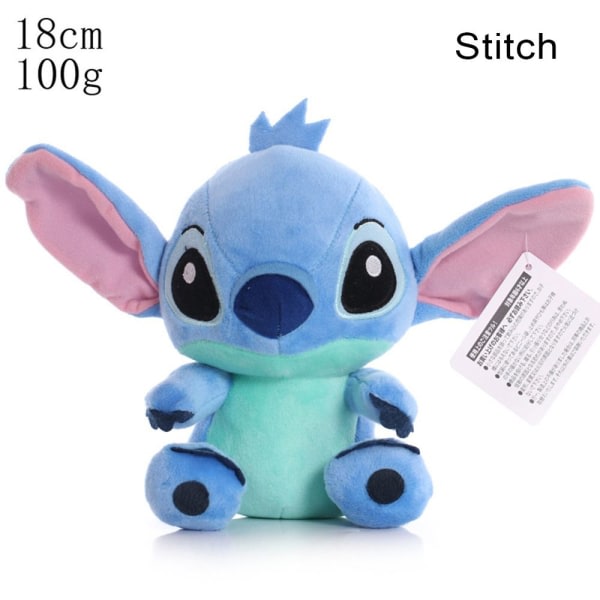 Lilo & Stitch plysj leketøy myk bomullsdukke 18CM STITCH stitch 18cm