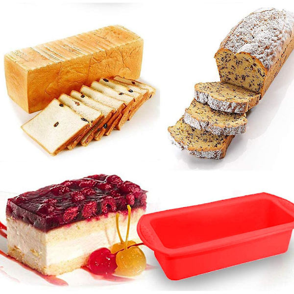 2 kpl silikoninen leipävuoka, tarttumaton silikoninen leivontavuoka, helppo irrottaa