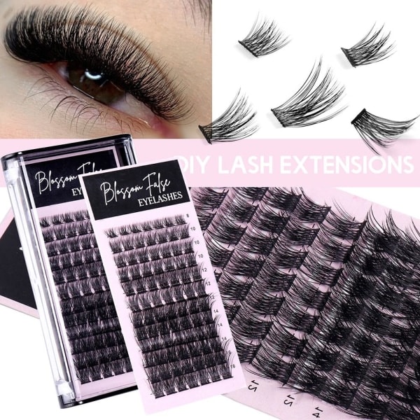 DIY Eye Extension Single Cluster False Eyelashes Grafting False