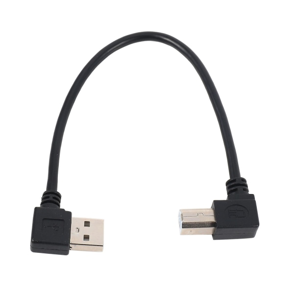 Venstrevinklet USB 2.0 A Han til Venstrevinklet B Han Printer Scanner Kabel 20cm