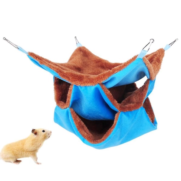Hamsterhängmatta Burtillbehör Hängande Fleece Säng Gunga Väska