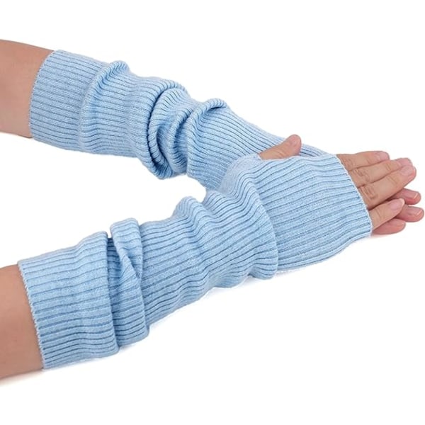 CASHMERE Stickade Armvärmare Armbåge Fingerlös