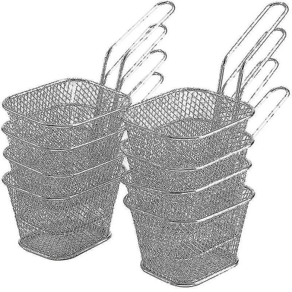 8 st friteringskorgar - Rostfria friteringskorgar Fritöskorg