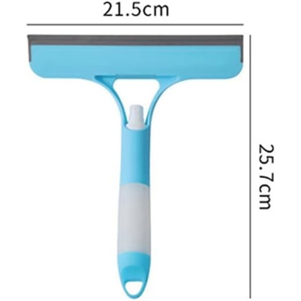 3 i 1 Vindusvasker med Squeegee, Sprayflaske for Bil, Innendørs, Utendørs, Fliser og Glass, Multifunksjonelt Rengjøringssett - Spray, Tørk, Squeegee (Gul)
