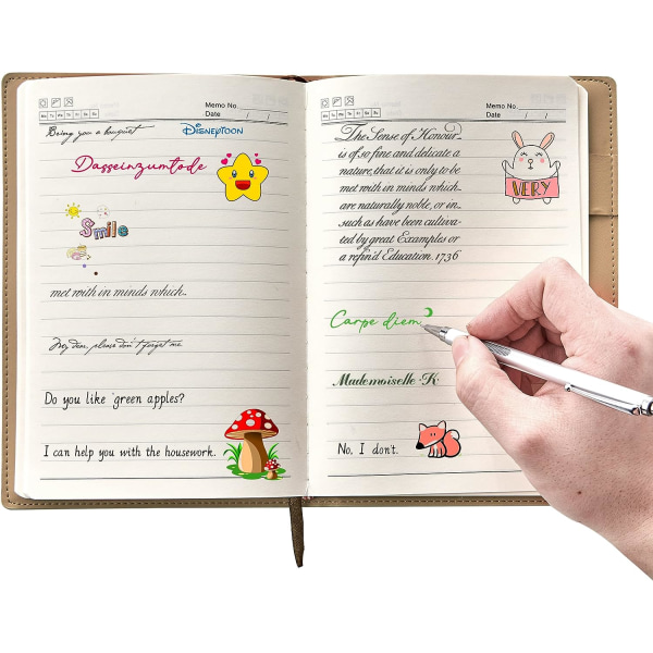 A5 Notatbok Minimalistisk Linjert Notatbok Journal Med Kunstlær Hardcover, 3D Magnetisk Spenne, Gave Til Kvinner Menn Lærer Kontor Skole (Grå)
