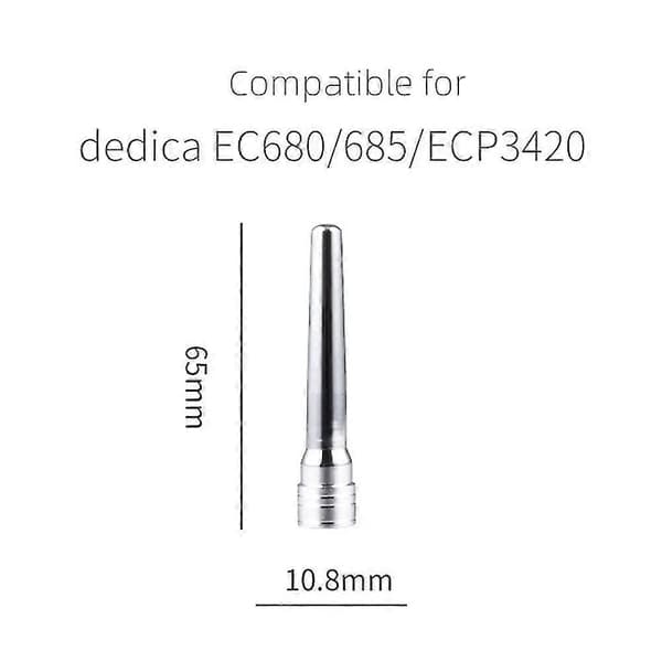 Dysetipstud til Dedica Ec680/ec685, Ec9335, Ecp3420, Eco310, Mælkeskum Inderrør, Rustfrit stål