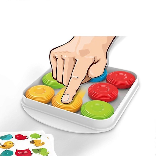 Intelligent Puck Puzzle Plast Multiplayer Interaktivt Brädspel Färgmatchningspussel
