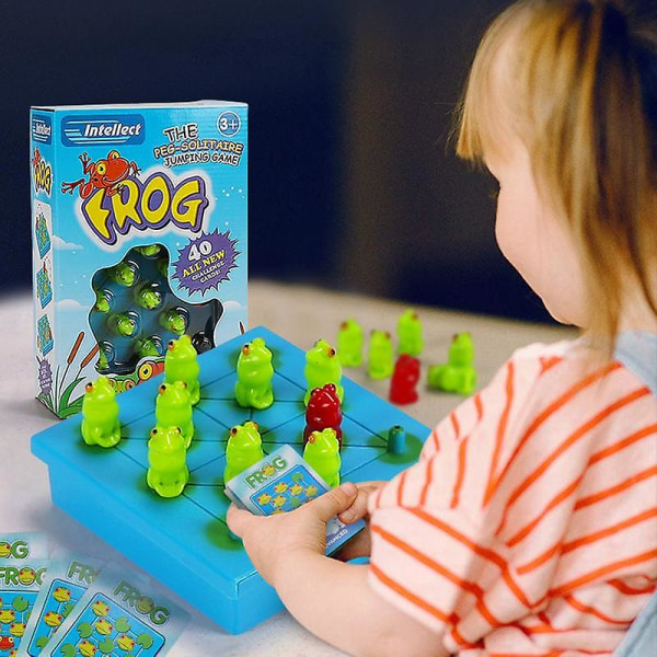 Hoppers Logic Game Strategi Brädspel Children's Frog Game Jump In Game Leksaker för tidig utbildning för pojkar och flickor Ålder 3