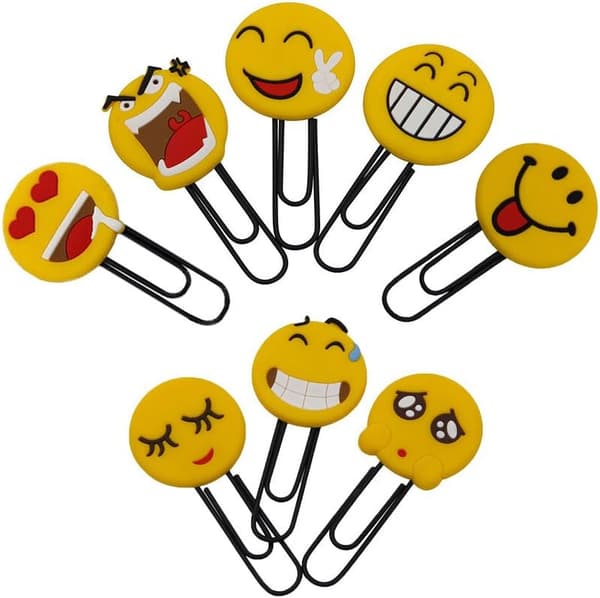 Nyhet Emoticon Bokmerke (Tilfeldig 10 STK)