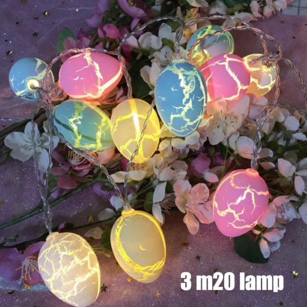 Easter Egg Light String Fairy Cracked Egg Lamp Party kotiin
