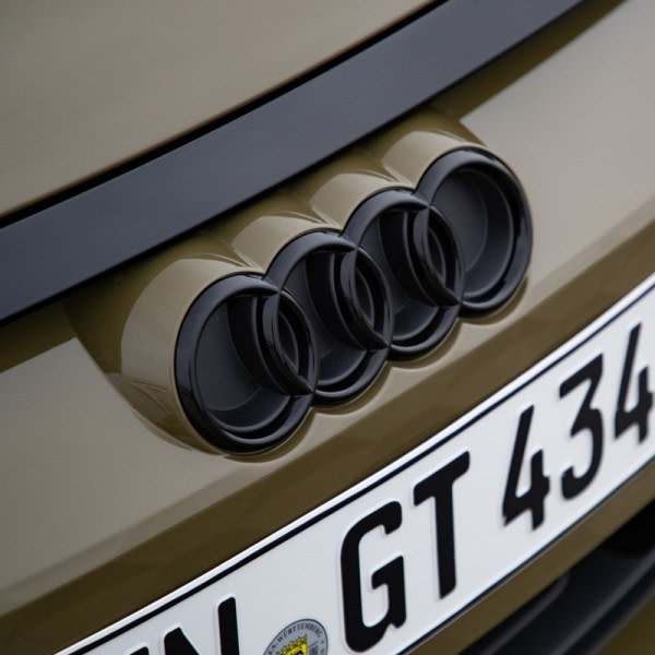 Audi Rings Black Edition Emblem Blackline Logo Musta 27,3cm