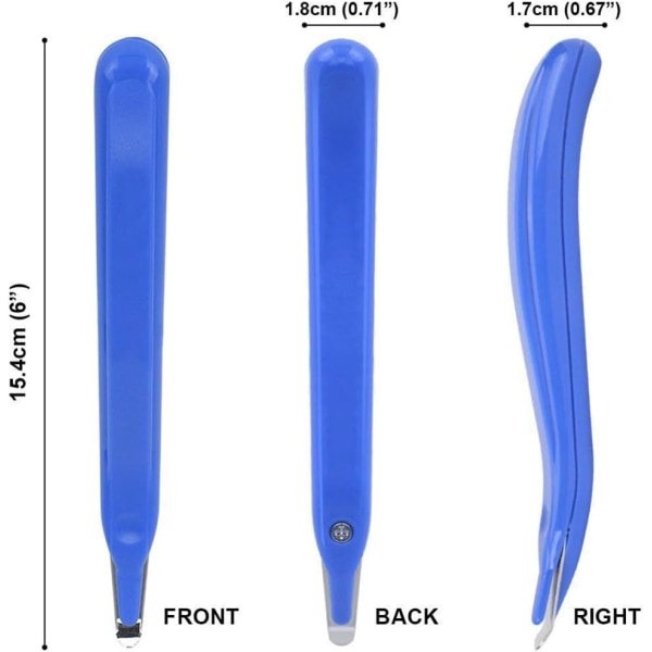 6 ST Professionell magnetisk häftborttagningsavdragare Gummerade häftklammerborttagningsverktyg Häftborttagningsverktyg för skolkontoret (blå)