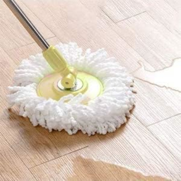 4 kpl 360° pyörivä Magic Mop -pää, Mop -pään vaihto mikrokuidut Mop -pään täyttö vakiopyörivälle universaalille Spin Mop -järjestelmälle, Mop -päiden vaihto