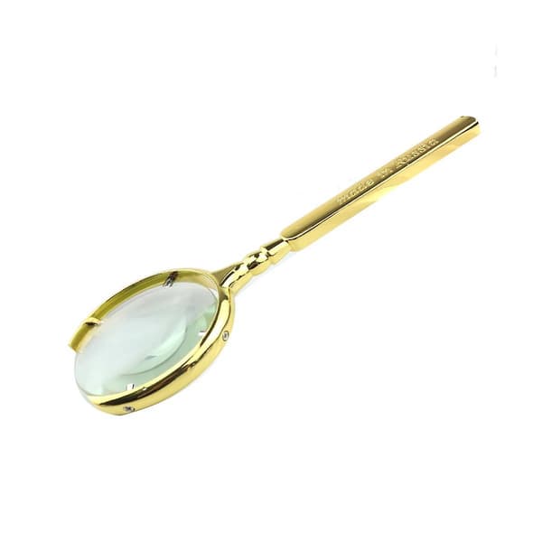10x Vintage förstoringsglas, guld