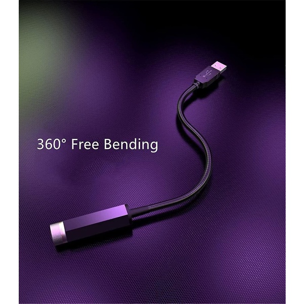 2 stk Mini Led Projektorlampe Stjerne Natt Usb, Bærbar Projektorlampe - Aluminiumlegering Hus