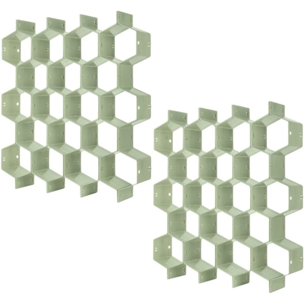 Skuffeskiller Organizer 8 stk DIY Plastgitter Honeycomb Skuffeskiller 3-pakning