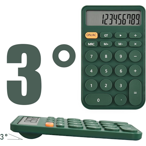 Pöytälaskin opiskelijoille, 12-numeroinen LCD-näyttö, peruslaskimet kouluun, toimistoon ja kotiin