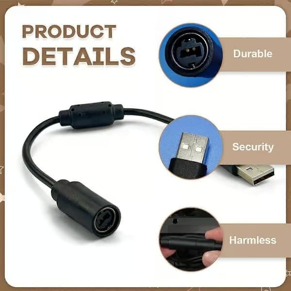 USB Breakaway-kabel för G920 G923 G27 G29, Racingratt
