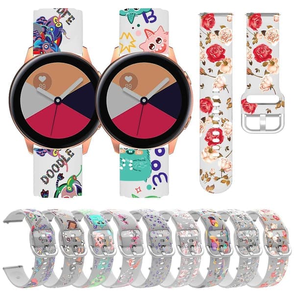 Bedst sælgende silikonerem kompatibel med Samsung Galaxy Watch4 20mm