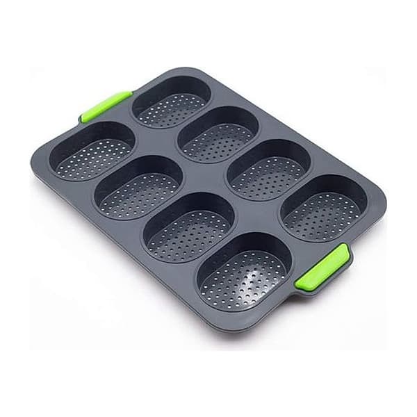 Brødbakeform - Bakeform for 8 rundstykker - Silikon - Non-stick belegg