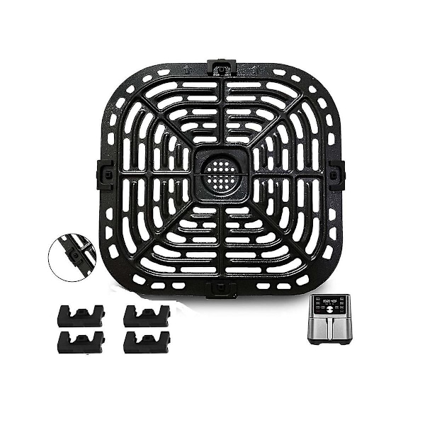 Grillplatta för Instant Vortex Plus 6QT Airfryers, Uppgraderad Kvadratisk Grillpanna