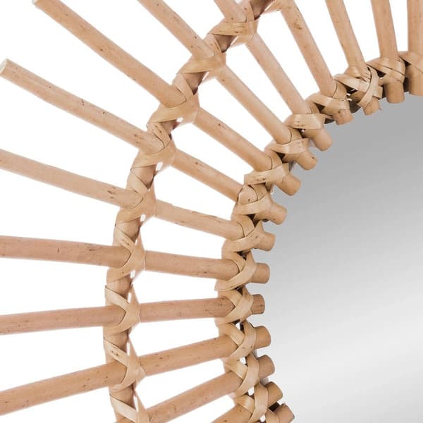 Beige Spärr Hängande Nattspegel Diameter 28 cm