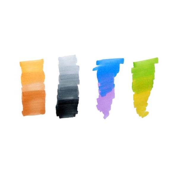 40x Dobbeltsidig merkepenn tusj akvarellpenn - flerfarget